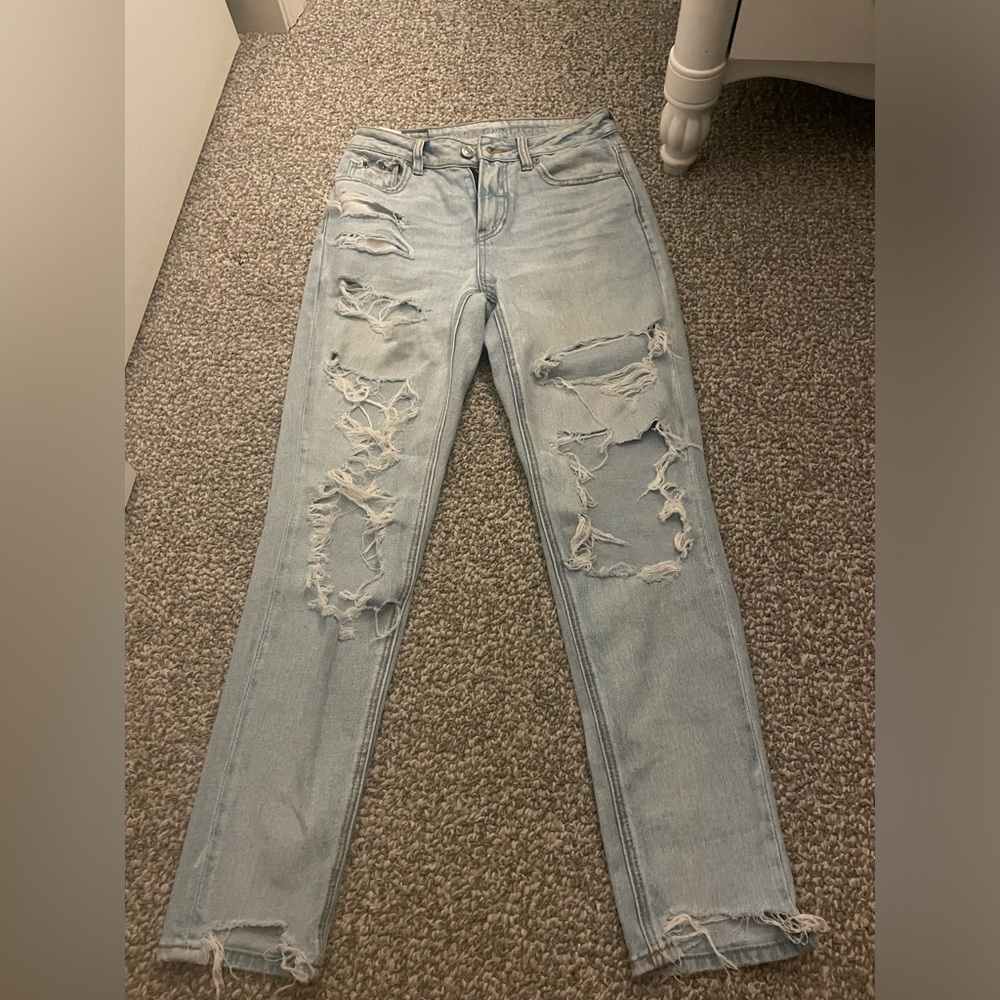 ripped mom jeans